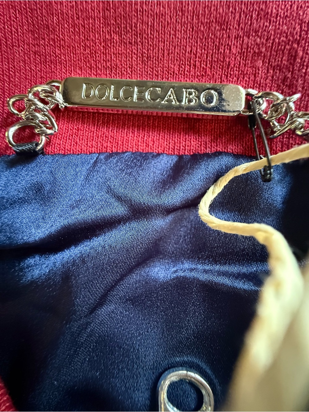 Dolce Cabo Reversible Satin Bomber Jacket NWT - Picture 5 of 7